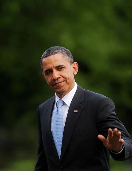 Barack Obama speaks with conviction and purpose.
