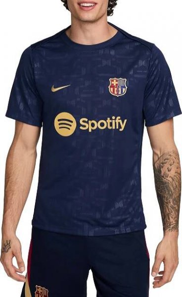 Nike FC Barcelona predzápasový dres tmavomodrý pánsky 2024-2025