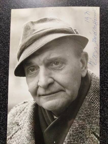 Autogram herce Miroslav Homola