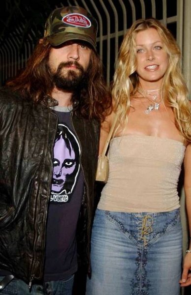 Rob Zombie, Writer/Director and wife Sheri Moon during "House of 1000 Corpses" DVD Premiere Party at Club A.D. in Los Angeles, California, United States