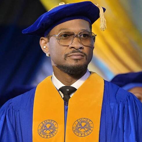 Usher onstage during 2025 Emory University Commencement Ceremony at Emory University on May 12, 2025 
