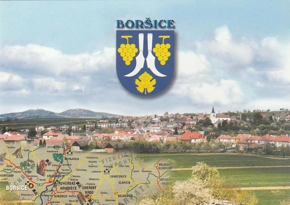 BORŠICE  - Pohlednice místopis