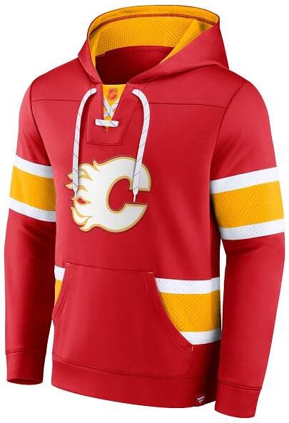 Pánská mikina Calgary Flames Mens Iconic NHL Exclusive Pullover Hoodie
