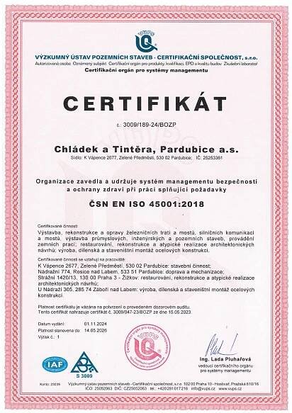 ČSN EN ISO 45001:2018