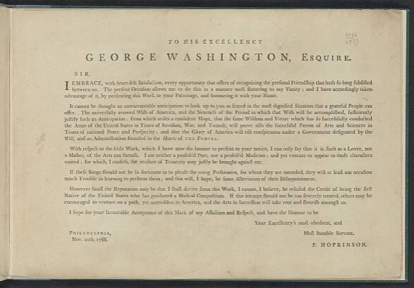 Washington’s Musical Admirer: Francis Hopkinson