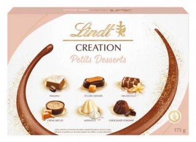 Lindt Creation Petits Desserts Sortiment čokoládových pralinek 173 g (18 kusů)