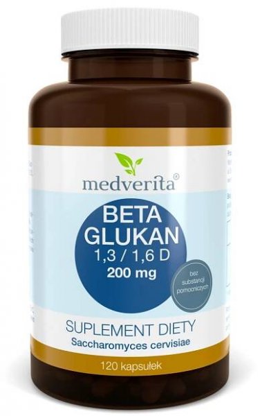 Medverita Beta Glukan 1,3 / 1,6 D 200 mg 120 kapslí.