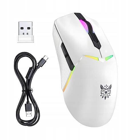 Myš ONIKUMA CW928 RGB Bezdrátová 2,4GHz Bluetooth Bílá Barva bílá