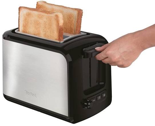 Opékač topinek Tefal Express TT410D38 černý nerez