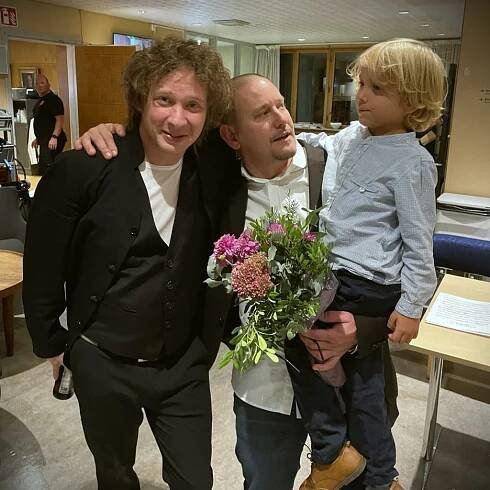 Santtu-Matias Rouvali, Tobias Broström and his youngest son Alfred