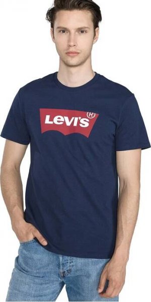 Levis Graphic Set-in Neck modré XXL