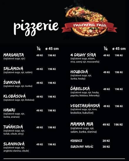Nabídka pizz