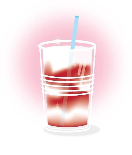 Miami Vice Drink custom illustration