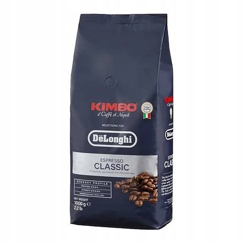 Káva zrnková De'Longhi Kimbo Espresso Classic Arabica a Robusta, 1 kg