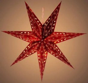 Vánoční hvězda červená 10 LED sametový povrch, RETLUX RXL 338 219 Kč