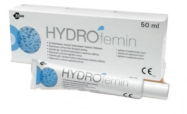 HYDROFEMIN VAGINáLNí GEL S KYSELINOU HYALURONOVOU A MLéčNOU 50 ML | Medicinous ČR