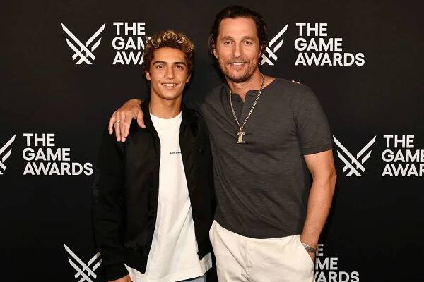 Levi Alves McConaughey and Matthew McConaughey attend The Game Awards 2023 at the Peacock Theater on December 7, 2023 in Los Angeles