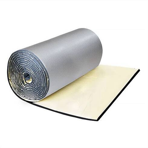 Zvukotěsná pryžová pěna s hliníkovou fólií ABM - 6 mm, 0.5 m2