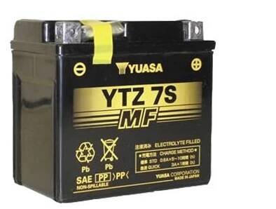 Motobaterie YUASA (originál, factory activated) YTZ7S, 12V, 6Ah