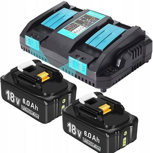 2x BATERIE PRO MTAKITA BATERIE 6Ah 18V BL1860 BL1860B+ NABÍJEČKA 14.4 -18V