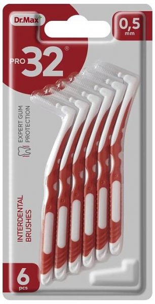 Dr. Max PRO32 Mezizubní kartáček 0,5 mm 6 ks