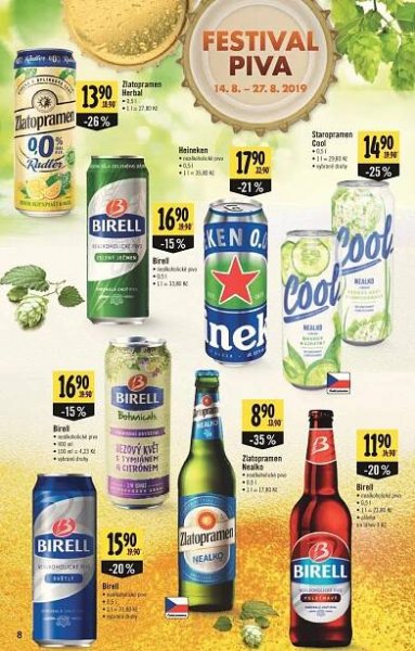 Nealkoholické pivo Zlatopramen v akci Albert od 14.8.2019