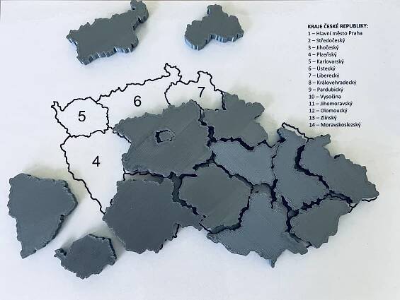 Kraje České republiky by Marek Jež | Education | Printables.com