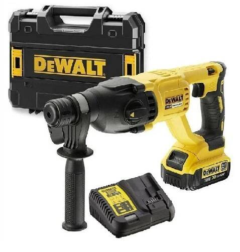 DeWALT DCH133M1 18V/2,6J AKU kombinované kladivo 2,8kg, 1x4Ah, nabíječka, kufr | Exkalibr.cz