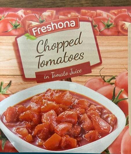 Chopped Tomatoes in Tomato Juice Freshona