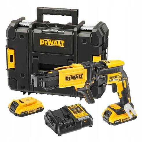 DCF620D2K Bezuhlíkový šroubovák na sádrokarton XR 18 V Li-Ion 2x2,0Ah - DeWALT