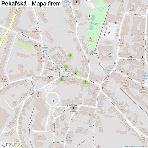 Pekařská - mapy | Kurzy.cz