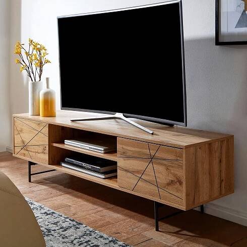 NÍZKÁ KOMODA, hnědá, 160/45/40 cm MID.YOU - TV stolky & komody pod TV, Online Only