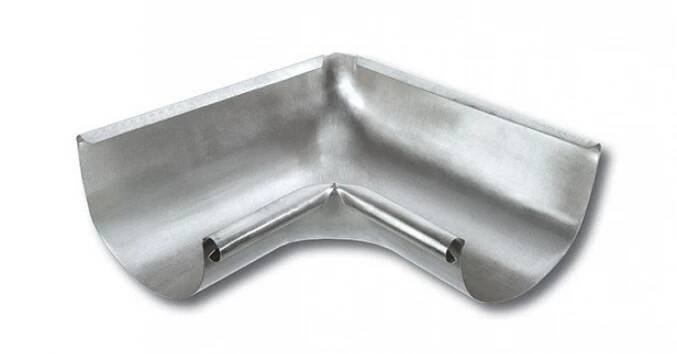 Roh žlabu vnitřní pozinkovaný 330 mm