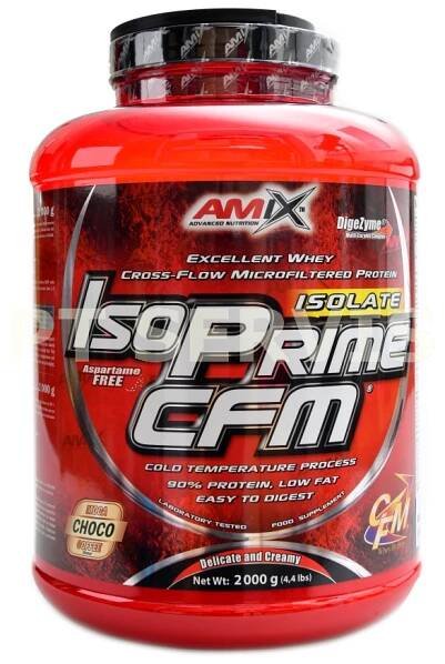 Amix Isoprime CFM protein isolate 90 2000 g čokoláda moka káva