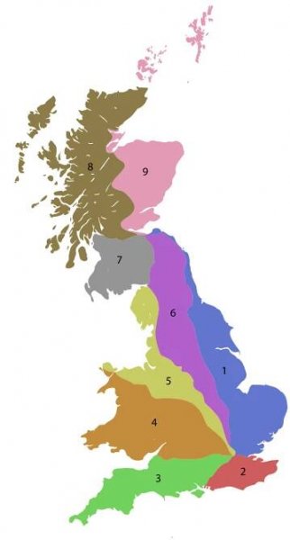 List of roads zones in Great Britain