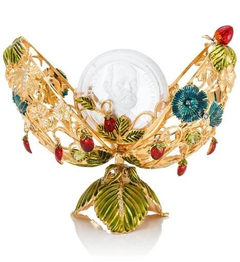 Originální klenot na téma Léto se stříbrnou mincí Gustav Fabergé proof | Česká mincovna