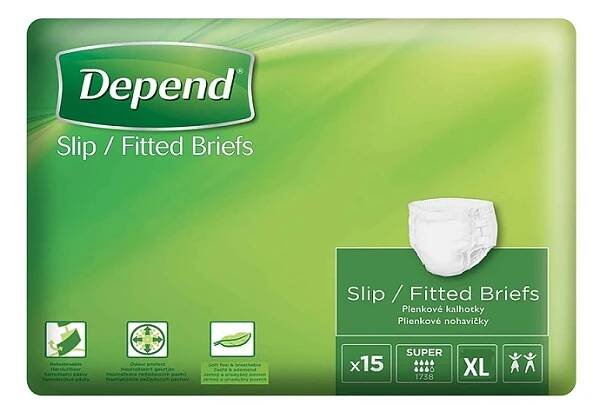 Depend Slip Super S inkontinenční kalhotky 15 ks