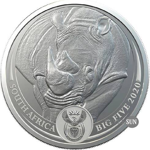 South Africa - Big Five - Rhino 2020 1oz*