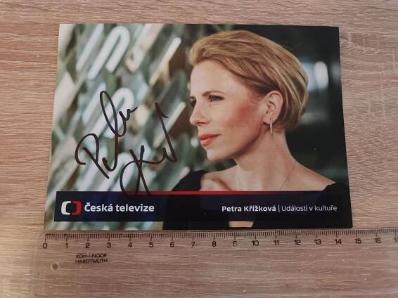 AUTOGRAM Petra Křížková ČT - ORIGINÁL