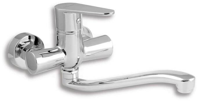 Novaservis Titania Fresh Dřezová nebo umyvadlová nástěnná baterie, 100mm, chrom, 96074,0