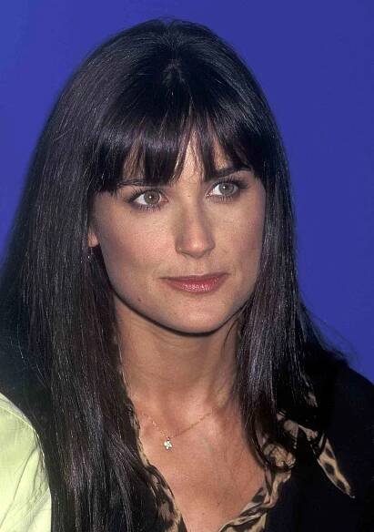 Fringe Bangs Demi Moore hairstyles 