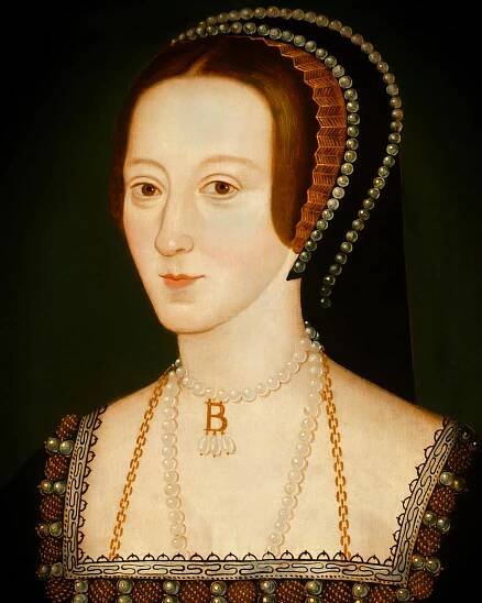 A portrait of Anne Boleyn.