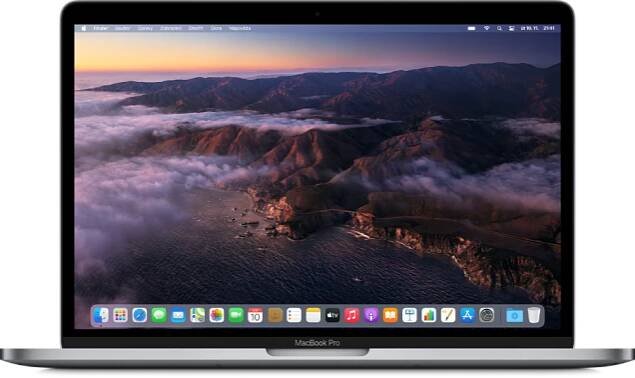 Plocha v systému macOS Big Sur, na níž je vidět dynamický obrázek