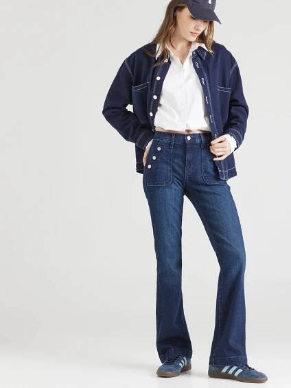 GAP Bootcut Džíny – modrá