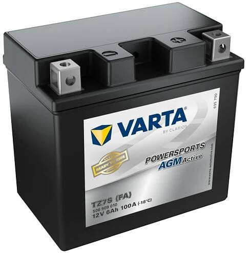 Motobaterie Varta Powersports AGM Active TZ7S 12V 6Ah (integrovaná) - Auto Hotárek
