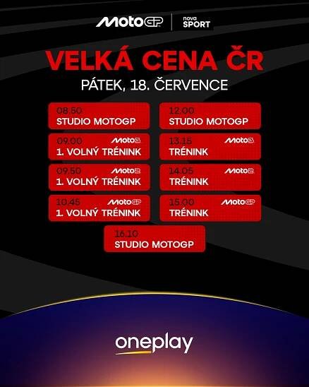 MotoGP se vrací do Brna! Nova Sport nabídne kompletní program domácí Velké ceny | TN.cz
