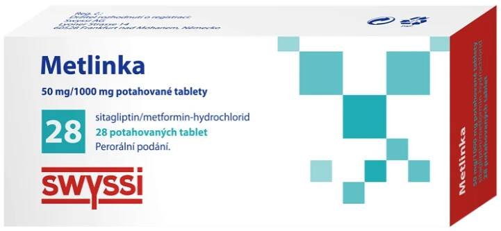Metlinka 50 mg/1000 mg potahované tablety