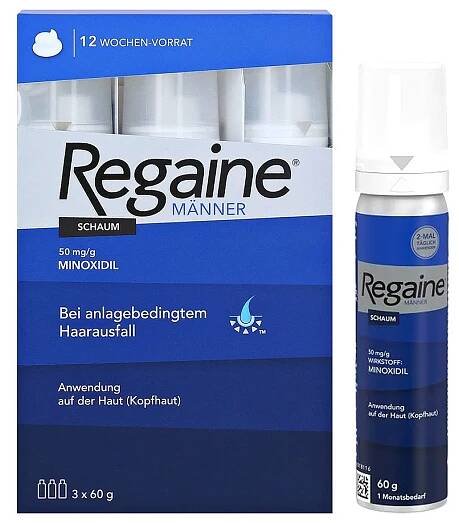 Regaine Minoxidil Pěna - 60ml pro růst vlasů u mužů
