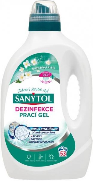 Sanytol prací prostředek 2,65l Bílé květy 53PD