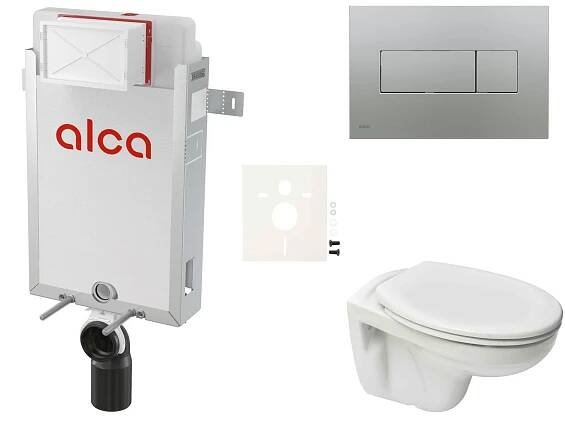 Cenově zvýhodněný závěsný WC set Alca k zazdění + WC S-Line S-line Pro SIKOAP6